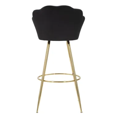 Taboret Barowy Vienna Czarny 55x53x110 cm (Wysokość Siedziska 88 cm)